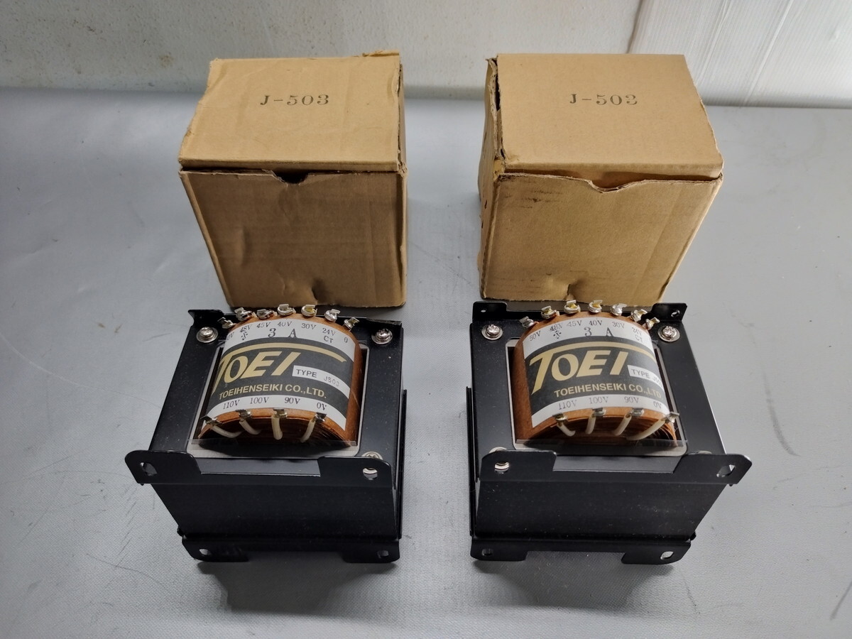 a11-018 ■トランス 東栄変成器 TOEIHENSEIKI J503 2点セット拍卖