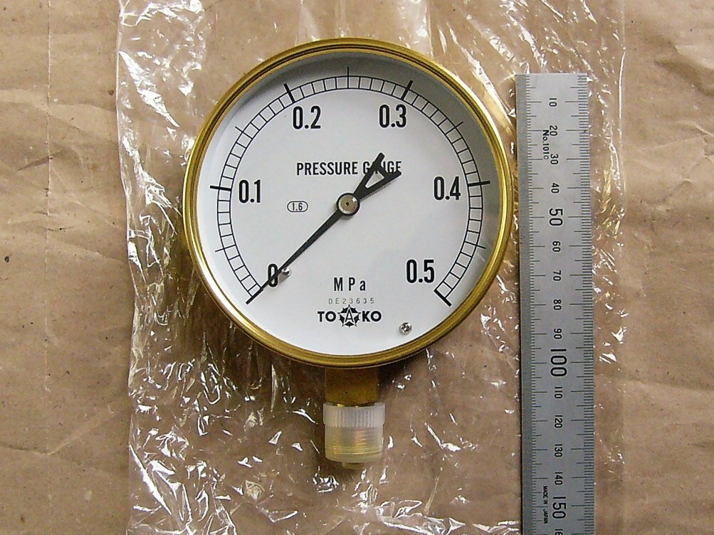 TOKO 東洋計器興業 / 圧力計 0.5MPa 箱なし拍卖