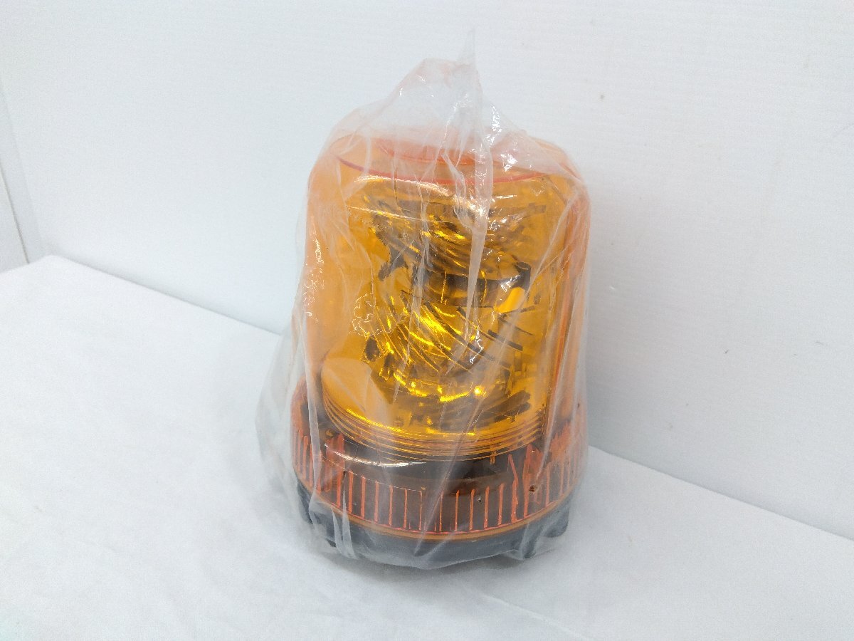 パトライト RLR-M2-P 未使用保管品 イエロー 強耐振 大型パワーLED 回転灯 屋外 工事現場 建設建築 防災 安全対策 黄色 RLRシリーズ (6拍卖