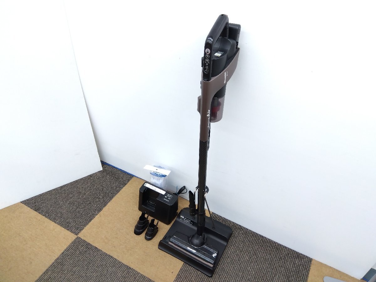 コードレススティッククリーナー EC-HR7 シャープ 動作OK 本体+バッテリー質量:1.4kg 軽量 充電式掃除機 RACTIVE Air サイクロン式 中古拍卖
