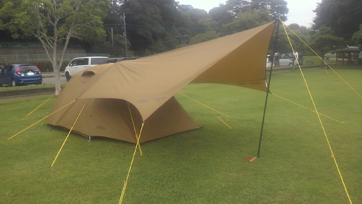 コールマン アルペン限定 コンパクトドーム/LDXスタートパッケージ(ダルゴールド 廃盤) 一回試し張りのみ インナーマット付き拍卖