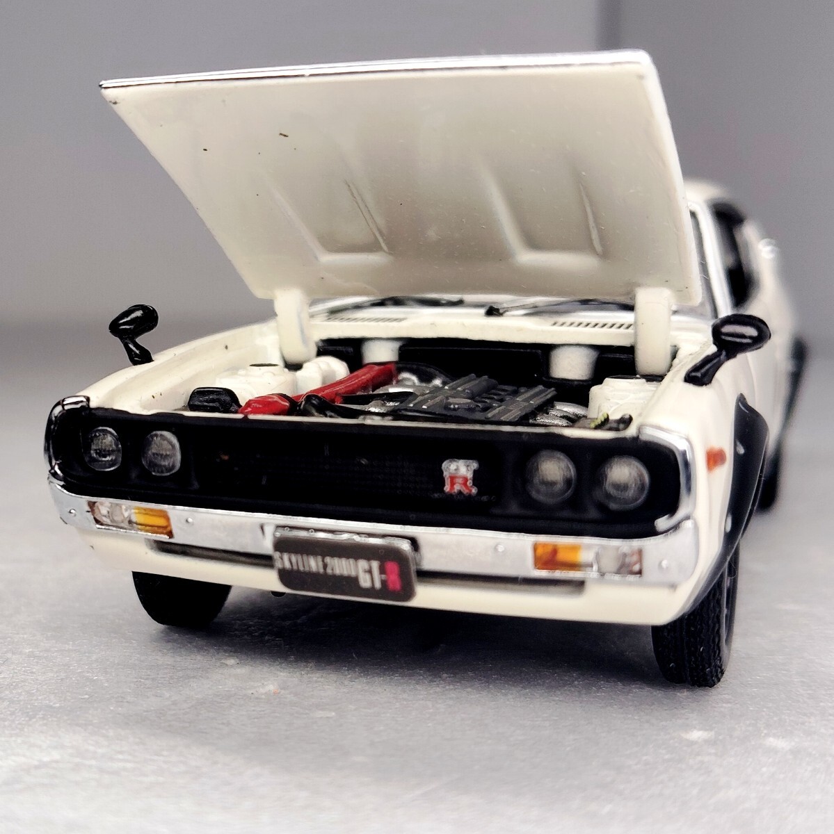 京商 1/43 激レア Kyosyo エンジン再現 ギミック 日産 スカイライン ケンメリ 2000 GT-R KPGC110 旧車 昭和 jdm Nissan Skyline 1円 102916拍卖