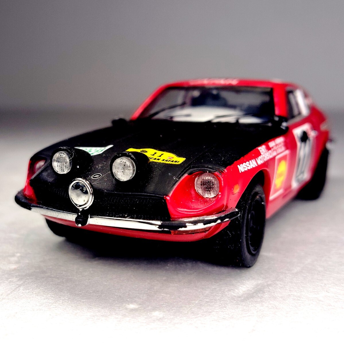EBBRO 1/43 激レア エブロ 限定 日産 フェアレディZ NISSAN FAIRLADY Z 240Z Safari ラリー Rally #11 S30 昭和 名車 旧車 レース 1円〜拍卖