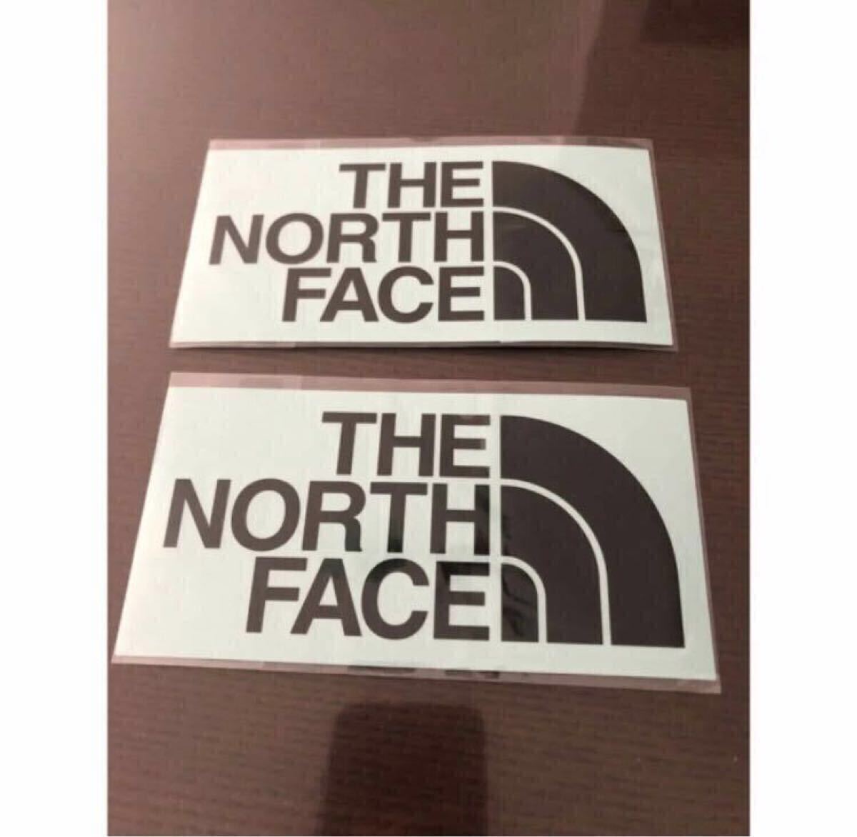 新品未使用  THE NORTH FACE ステッカー 2枚 TNF ノースフェイス Cutting Sticker NN32226 BLACK 黒拍卖