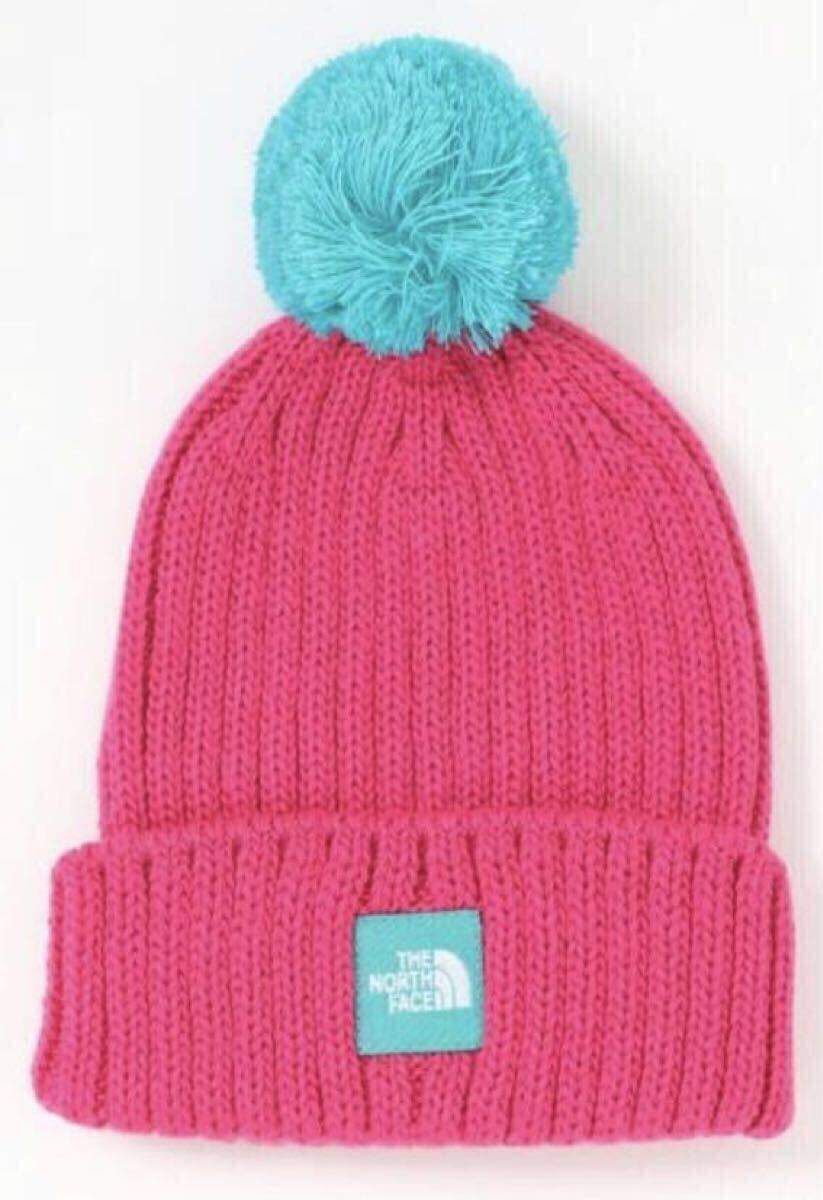 【新品未使用】ノースフェイス ベビー ニット帽 ピンク拍卖