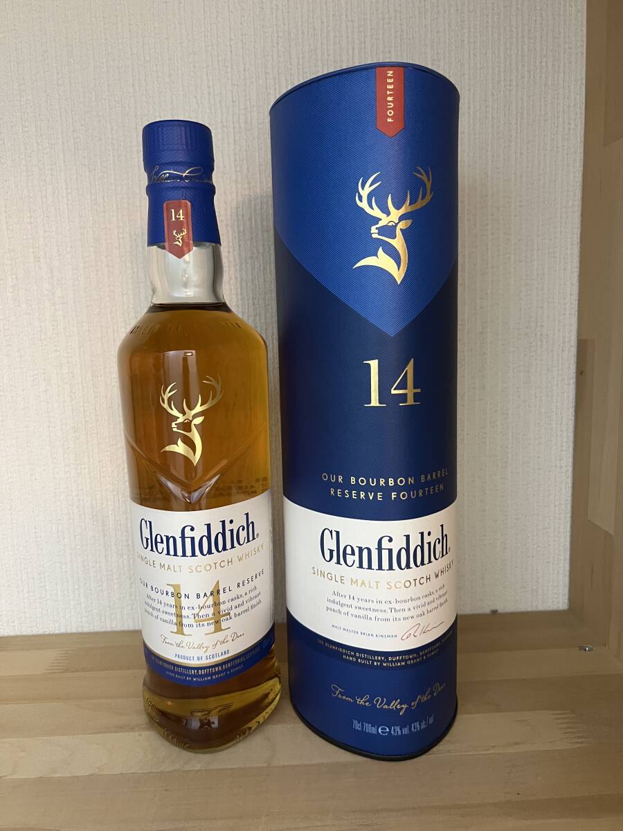 即決 グレンフィディック 14年 バーボンバレル 43° 700ml 1本 ギフトにも最適拍卖