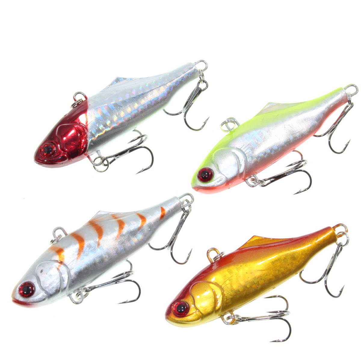 【送料無料】ルアーセット ウェーバー70S風 4個セット 70mm 22g 高比重バイブレーション湾奥最強 シーバスルアー ナイトゲームカラー拍卖