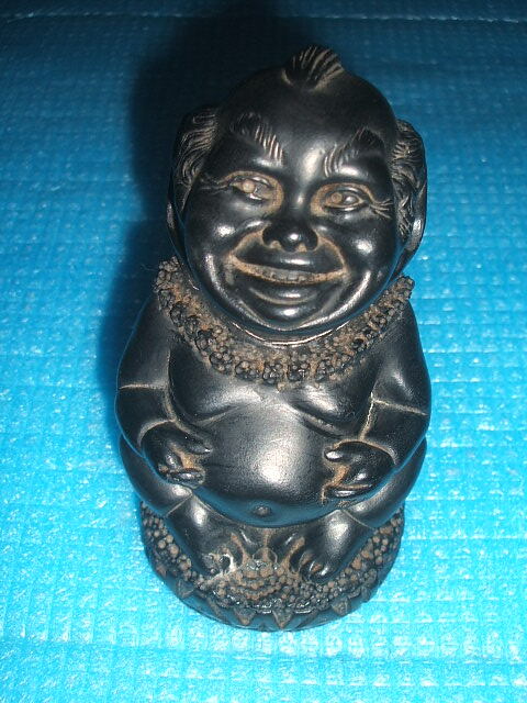 レア!ハワイアンビンテージ メネフネ置物 (ラキメネフネ メネフネおじさん)拍卖