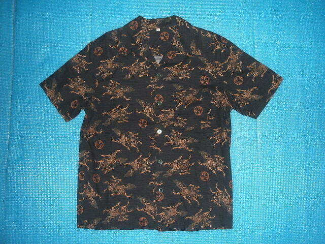レア!京友禅アロハ 玉葱工房 のオープンシャツ アロハ拍卖
