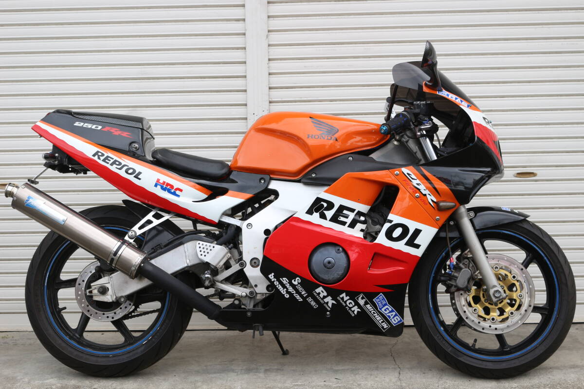 HONDA CBR250RR(MC22) TSRスリップオンマフラー カスタム レプソルカラー 神奈川県 税込み 即決 追加画像あり拍卖