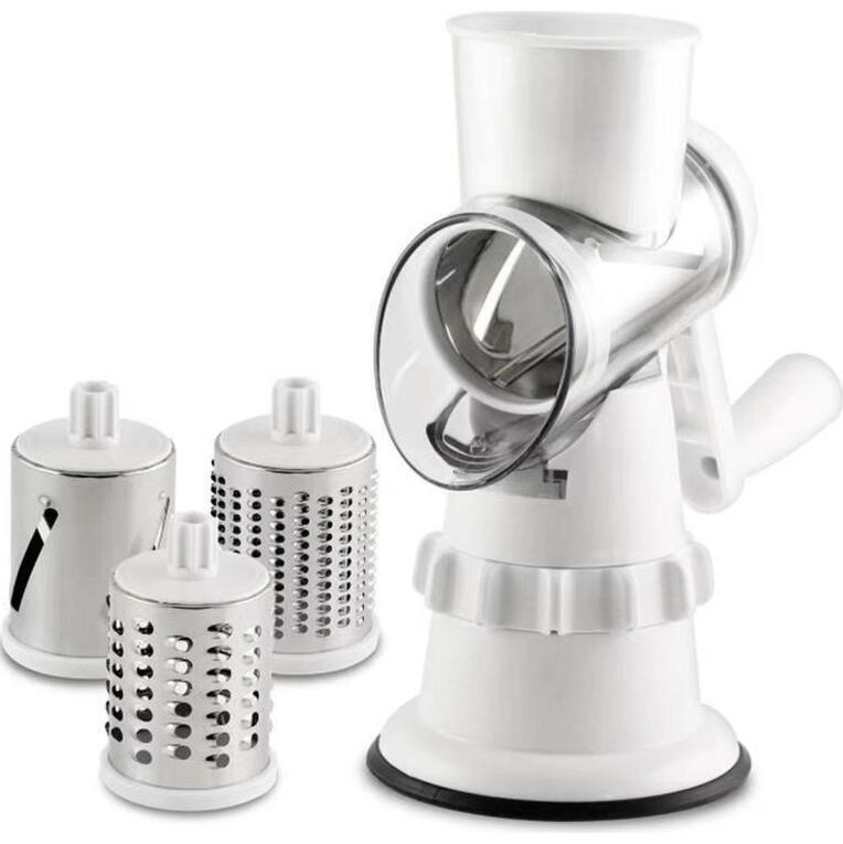 同梱1万円送料無料」高品質クレバースライサー 電源不要 ハンドルを回すだけ 1台3役 万能 スライサー 千切り 下ごしらえ 細切り すりおろし拍卖