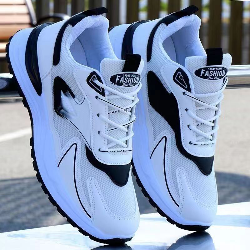 同梱1万円送料無料ランニングシューズ スニーカー メンズ スポーツ メッシュ 運動 靴 ウォーキング シューズ 通気性 安い ホワイト 26.0CM拍卖