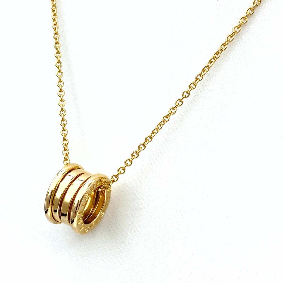 ブルガリ BVLGARI ビーゼロワン ネックレス YG イエローゴールド ペンダント B‐ZERO1 ネックレス 750 レディース 【中古】拍卖