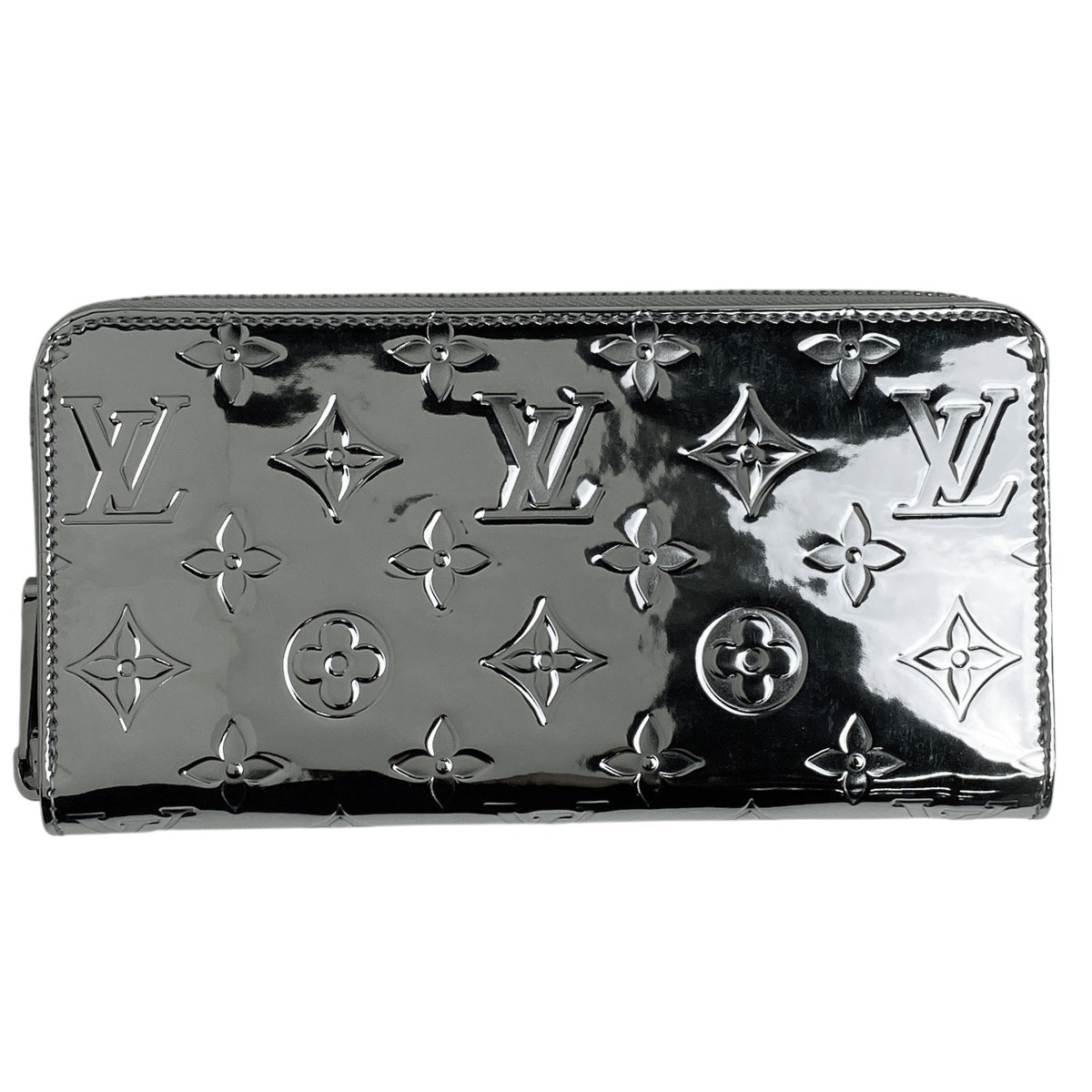 ルイ・ヴィトン Louis Vuitton ジッピー ウォレット モノグラムミロワール メンズ 長財布 シルバー M83543 レディース 【中古】拍卖