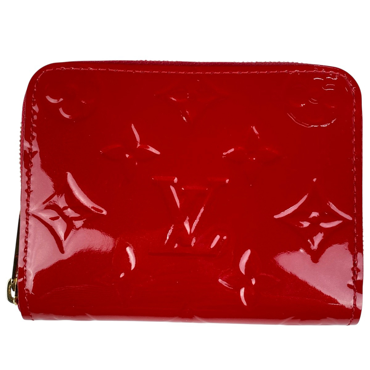 ルイ・ヴィトン Louis Vuitton ジッピー コインパース モノグラムヴェルニ ポムダムール(レッド) M93608 レディース 【中古】拍卖