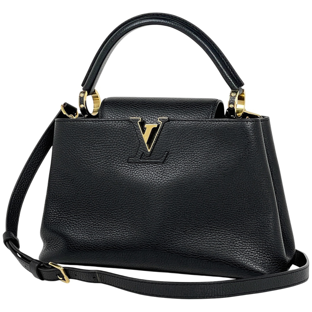 ルイ・ヴィトン Louis Vuitton カプシーヌ MM 2WAY ショルダーバッグ ハンドバッグ ノワール(ブラック) M42259 レディース 【中古】拍卖