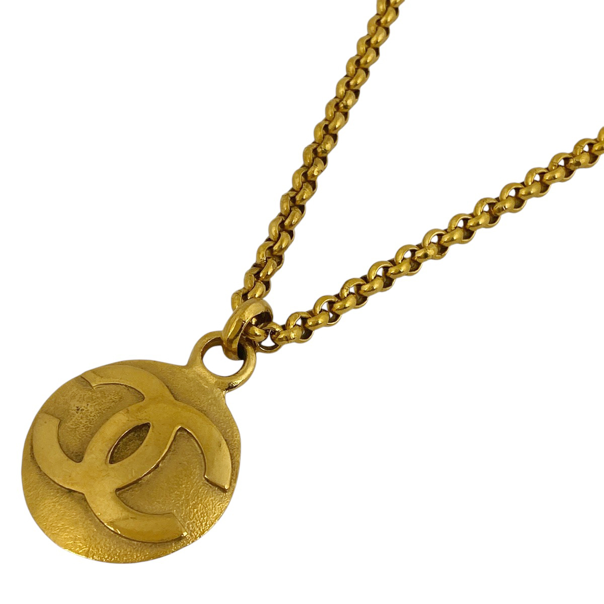 シャネル CHANEL ココマーク チェーン ネックレス ラウンド ネックレス GP ゴールド レディース 【中古】拍卖
