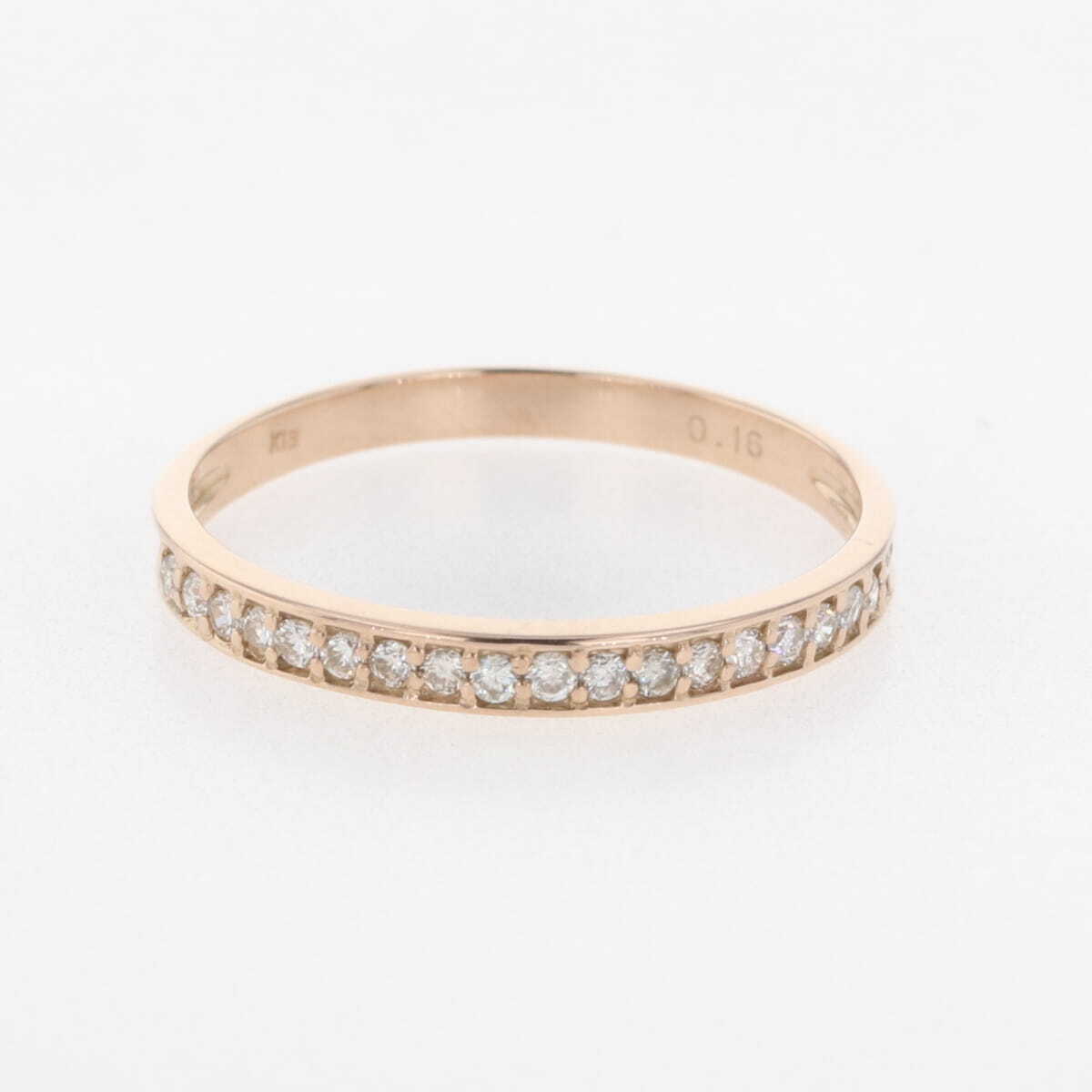 メレダイヤ デザインリング PG ピンクゴールド 指輪 リング 10号 K18 ダイヤモンド レディース 【中古】拍卖