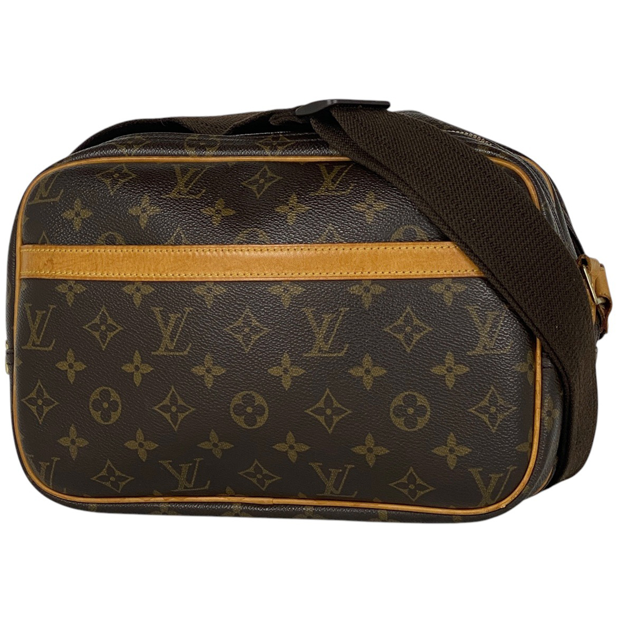 ルイ・ヴィトン Louis Vuitton リポーター PM 斜め掛け ショルダーバッグ モノグラム ブラウン M45254 レディース 【中古】拍卖