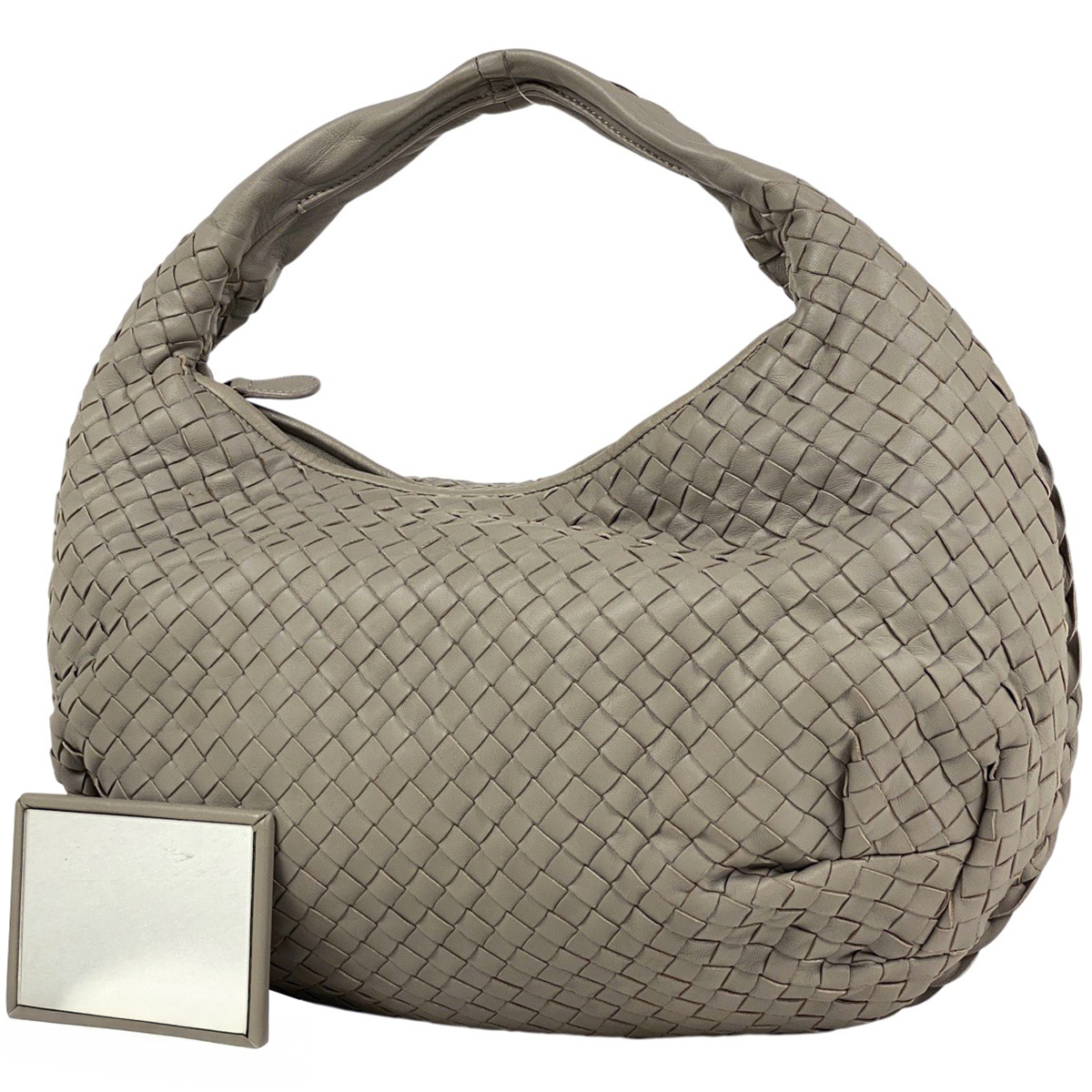 ボッテガヴェネタ BOTTEGAVENETA イントレチャート ハンドバッグ ワンショルダー ナッパ ハンドバッグ レザー グレー レディース 【中古】拍卖