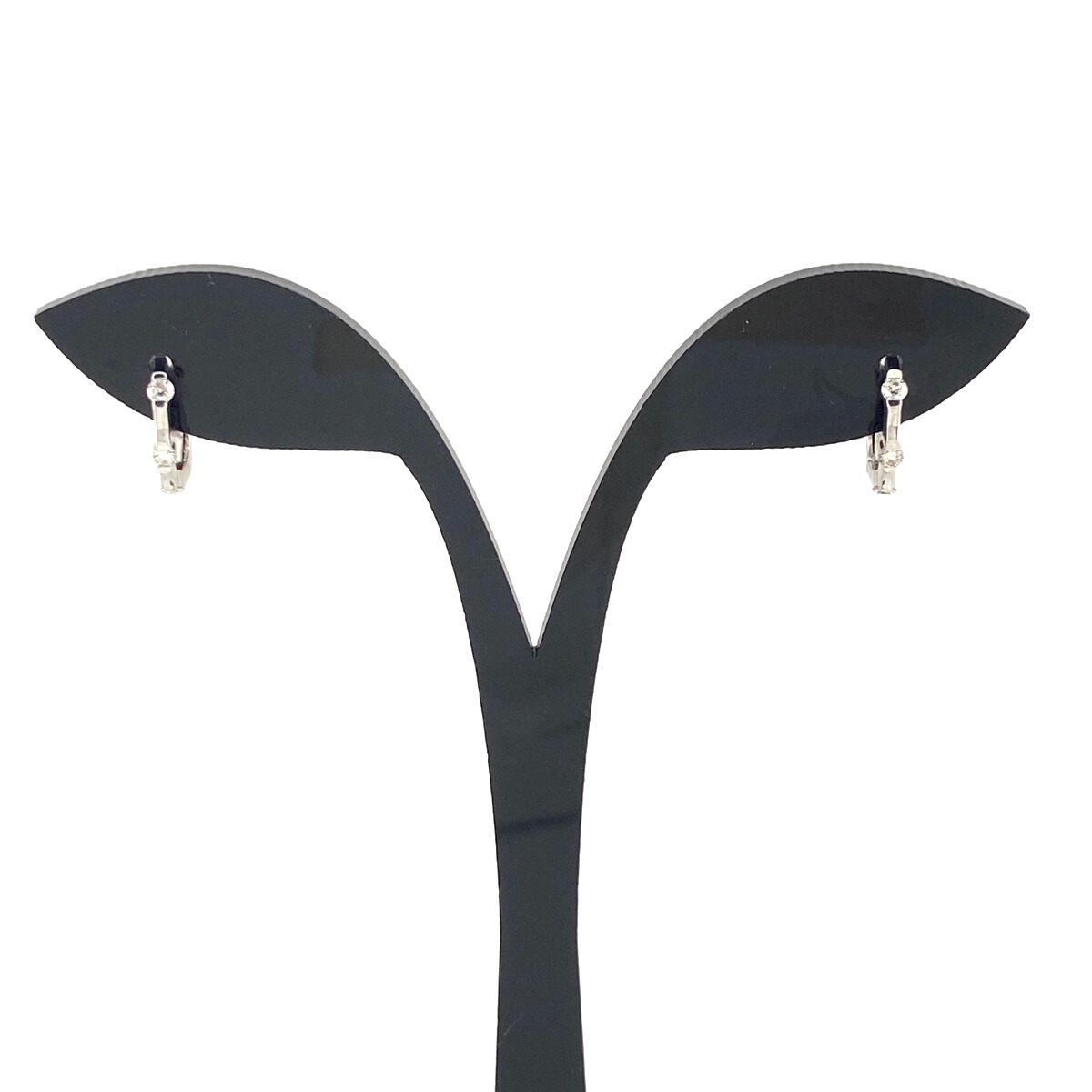 メレダイヤ デザインピアス WG ホワイトゴールド ピアス K18 WG ダイヤモンド レディース 【中古】拍卖