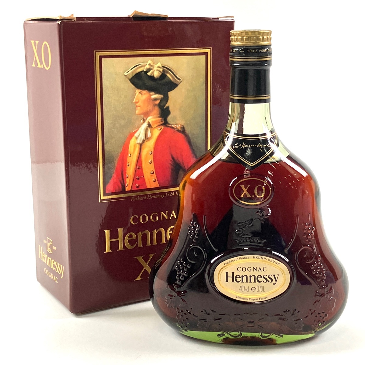 【1円】 ヘネシー Hennessy XO 金キャップ グリーンボトル 700ml ブランデー コニャック 【古酒】拍卖