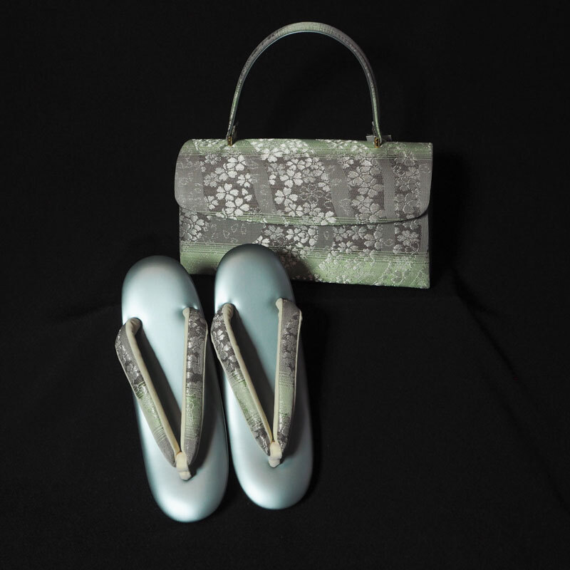 SALE!新品未使用 一輪館 洒落着用草履バッグセット 23.5cm拍卖