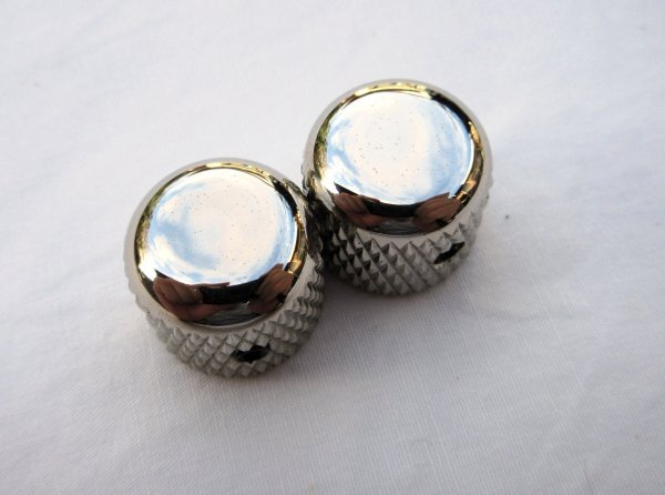 YAMAHA ヤマハ ドーム型ブラスノブ 2個セット クローム 程度上 2024年製YAMAHA Pacifica611VFM拍卖