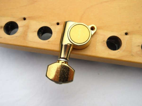 FERNANDES フェルナンデス GOTOH製ペグ リバース、左用 GOTOHプリント ゴールド 単品 ③ 94年製FERNANDES FR拍卖