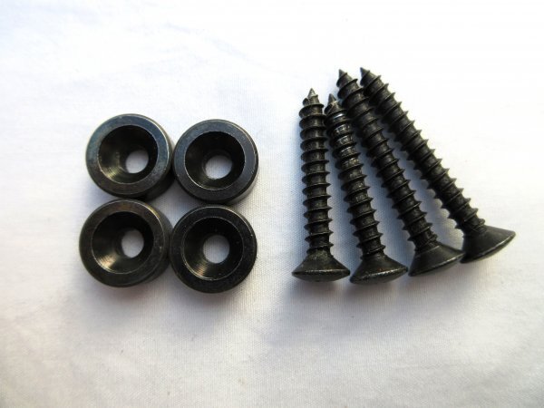 FERNANDES フェルナンデス ネックジョイントパーツ 中期型FR用 黒 太ビス 程度良し 90年製FERNANDES FRS-85拍卖