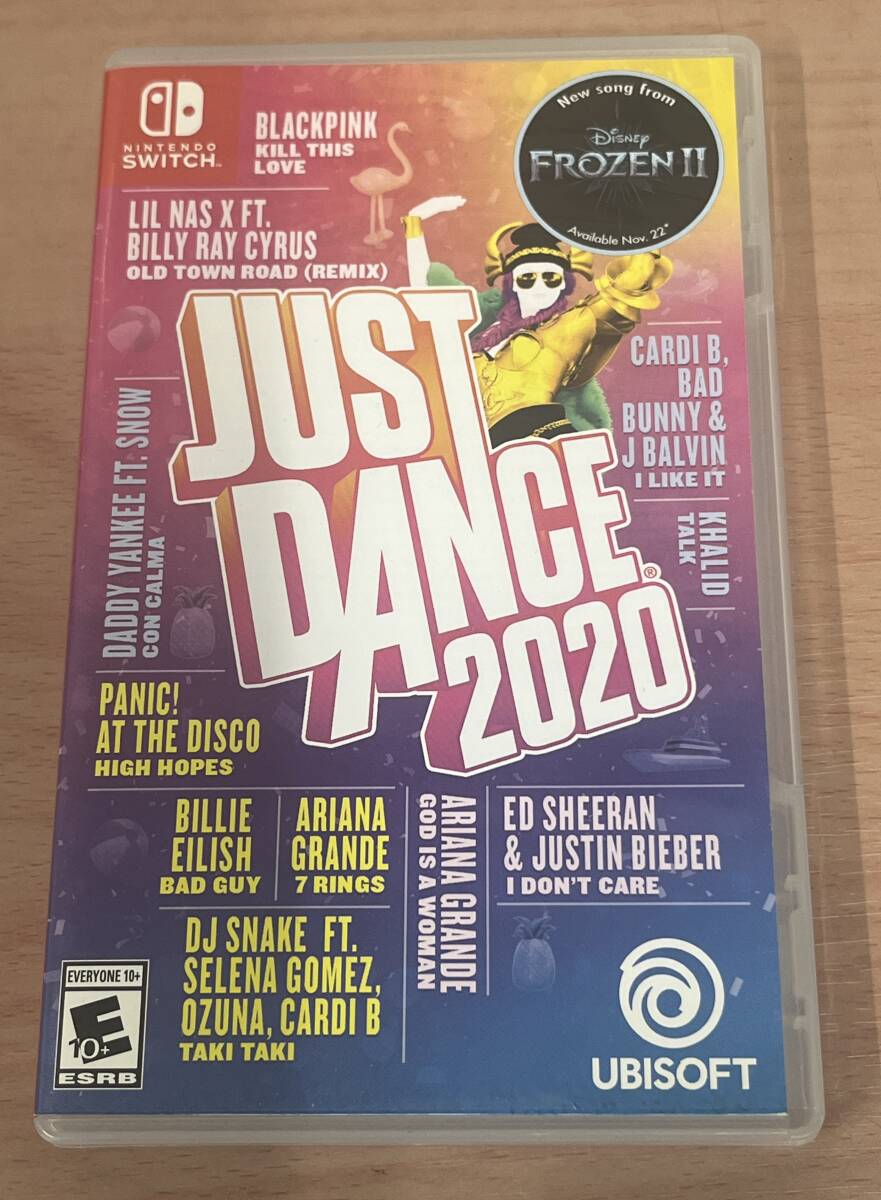 19021 NintendoSwitch JUST DANCE 2020 ジャストダンス2020 ソフト ゲーム 中古品 現状品 動作未確認 包装無しで封入し発送拍卖