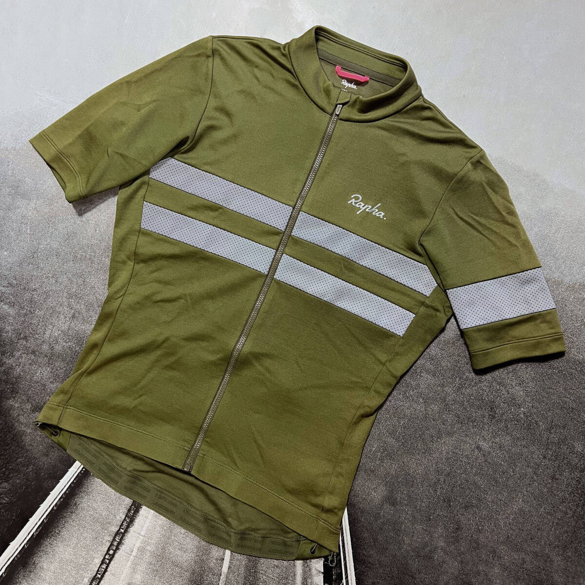 Rapha Men's Brevet Jersey Mサイズ オリーブ ラファ メンズ ブルベ ジャージ 半袖拍卖