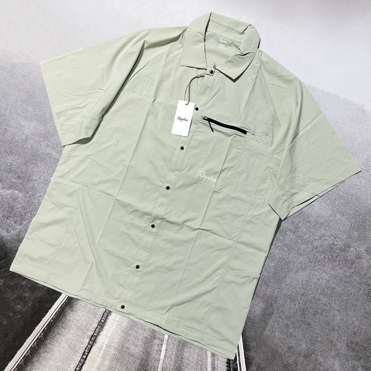 新品 Rapha Men's Explore Short Sleeve Shirt Lサイズ ラファ メンズ エクスプロア ショートスリーブ シャツ 半袖 パッカブル拍卖