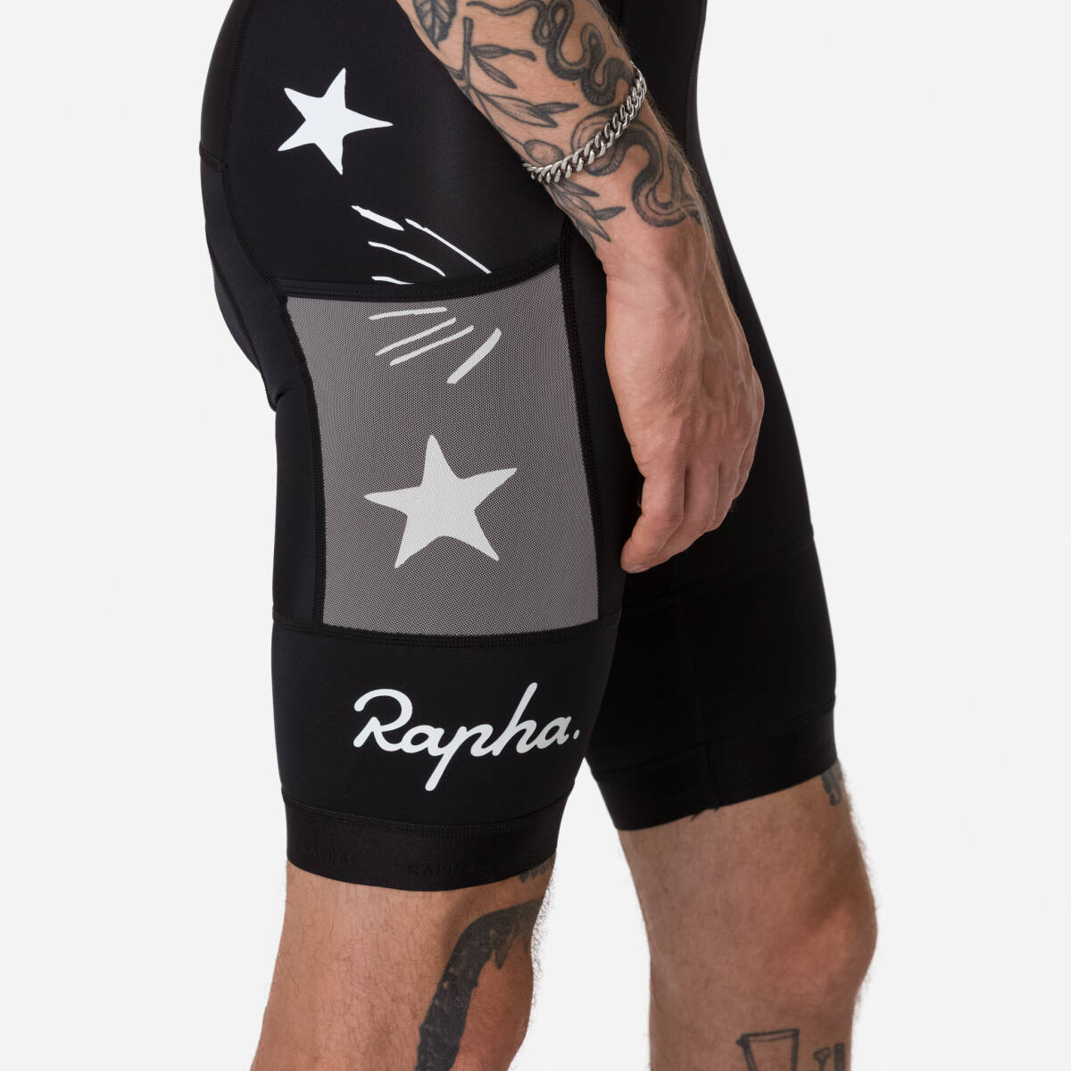 新品 Rapha + Patta Men's Pro Team Cargo Bib Shorts Sサイズ ラファ パタ メンズ プロチーム カーゴ ビブショーツ レッグポケット付き拍卖