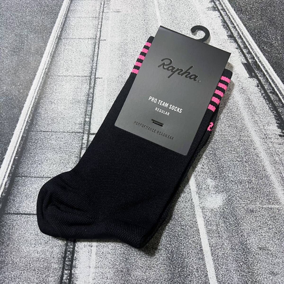 新品 Rapha RCC Pro Team Socks - Regular Mサイズ (JP 26-27cm) ブラック ラファ RCC プロチーム ソックス レギュラー丈拍卖