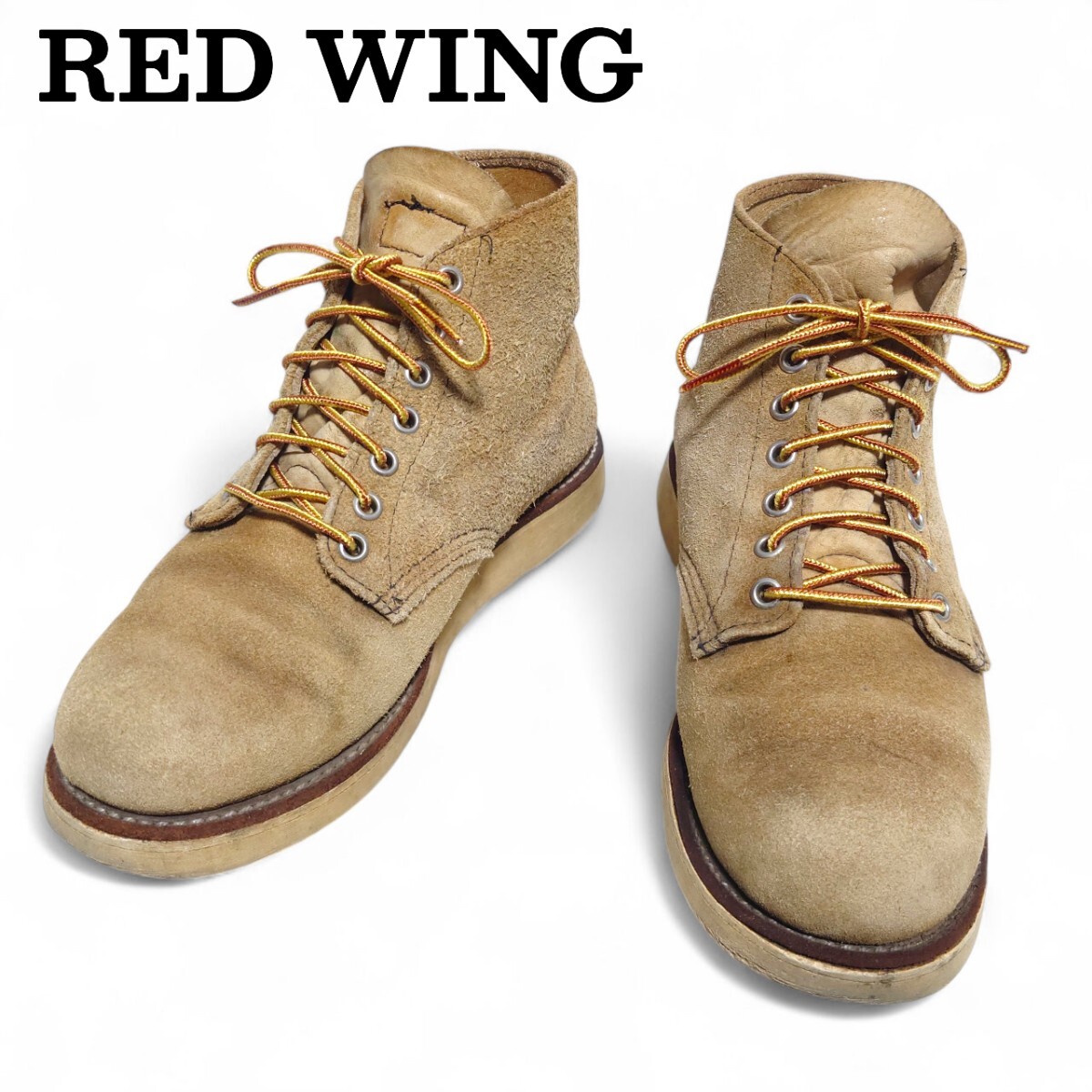 RED WING レッドウィング 8167 アイリッシュセッター ベージュ スエード ワークブーツ USA製 アメカジ ビンテージ ソール レースアップ 拍卖