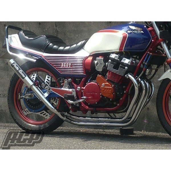 プリティー製 CBX550F 改 タイプ2 4-2-1 マフラー メッキ拍卖