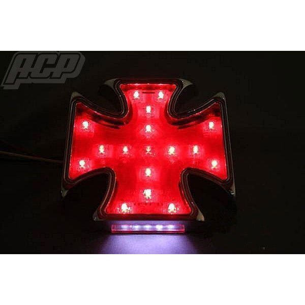 汎用 LED ナチス テールランプ (レッド) 新品 クロス テール拍卖