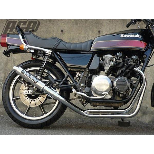 プリティー製 Z400FX E4 流 タイプ1 4-2-1 マフラー メッキ拍卖