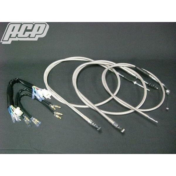 エイプ50/100用 ステンワイヤーセット(30ロング)!新品 APE50拍卖