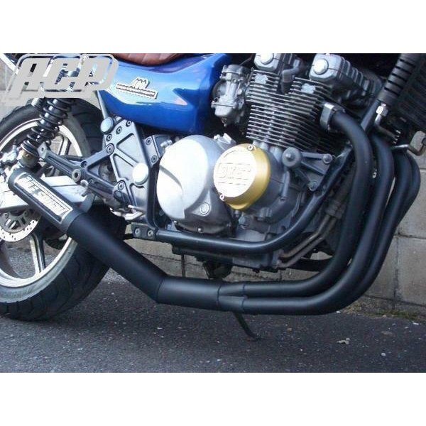 ゼファー400 エルサウンド ショート管 (ブラック)!マフラー【新品】 国内生産拍卖