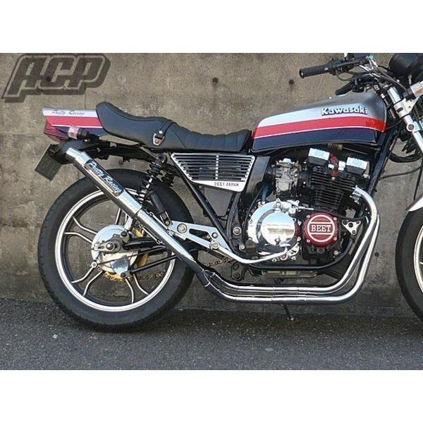 プリティー製 XJ400 改 タイプ1 4-2-1 マフラー メッキ拍卖