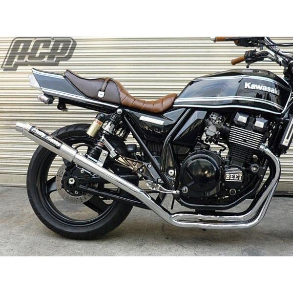 プリティー製 ZRX400/2 98~ 流 タイプ1 4-2-1 マフラーメッキ拍卖