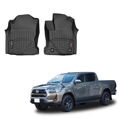 フロアマット トヨタ GUN125型 ハイラックス 2015年以降現行 1列目 フロアライナー ブラック Weathertech 正規品拍卖