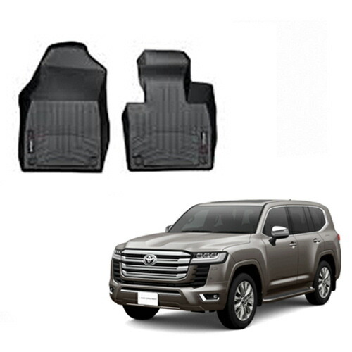 フロアマット トヨタ ランドクルーザー ランクル 300系 2021年以降現行 1列目 フロアライナー ブラック WeatherTech 正規品拍卖