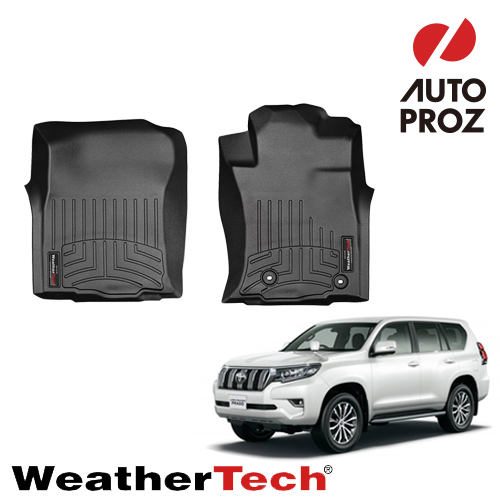 フロアマット ランドクルーザー プラド 150系 1列目 後期対応 マイナーチェンジ後にも適合 ブラック WeatherTech 正規品拍卖