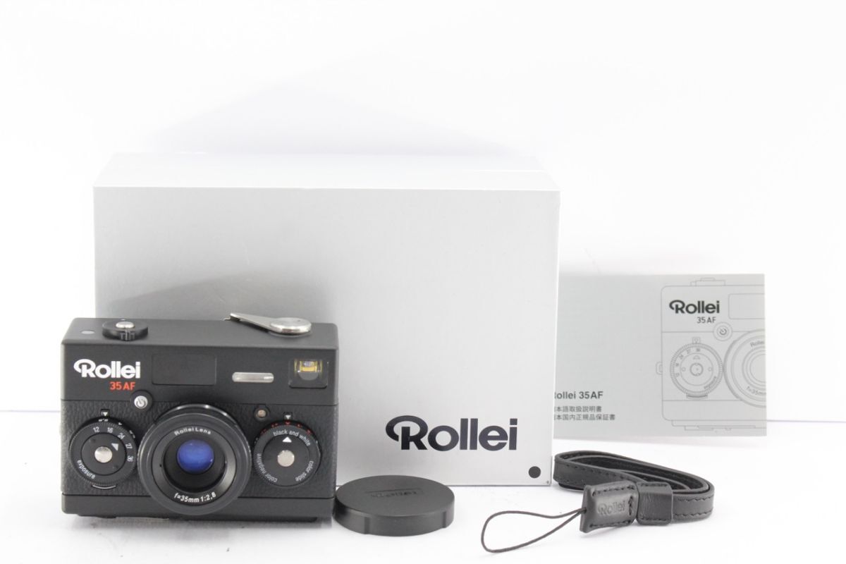 ★新品級★ローライ ROLLEI 35 AF ブラック 《キャップ ストラップ 箱 付き》 #A5554拍卖