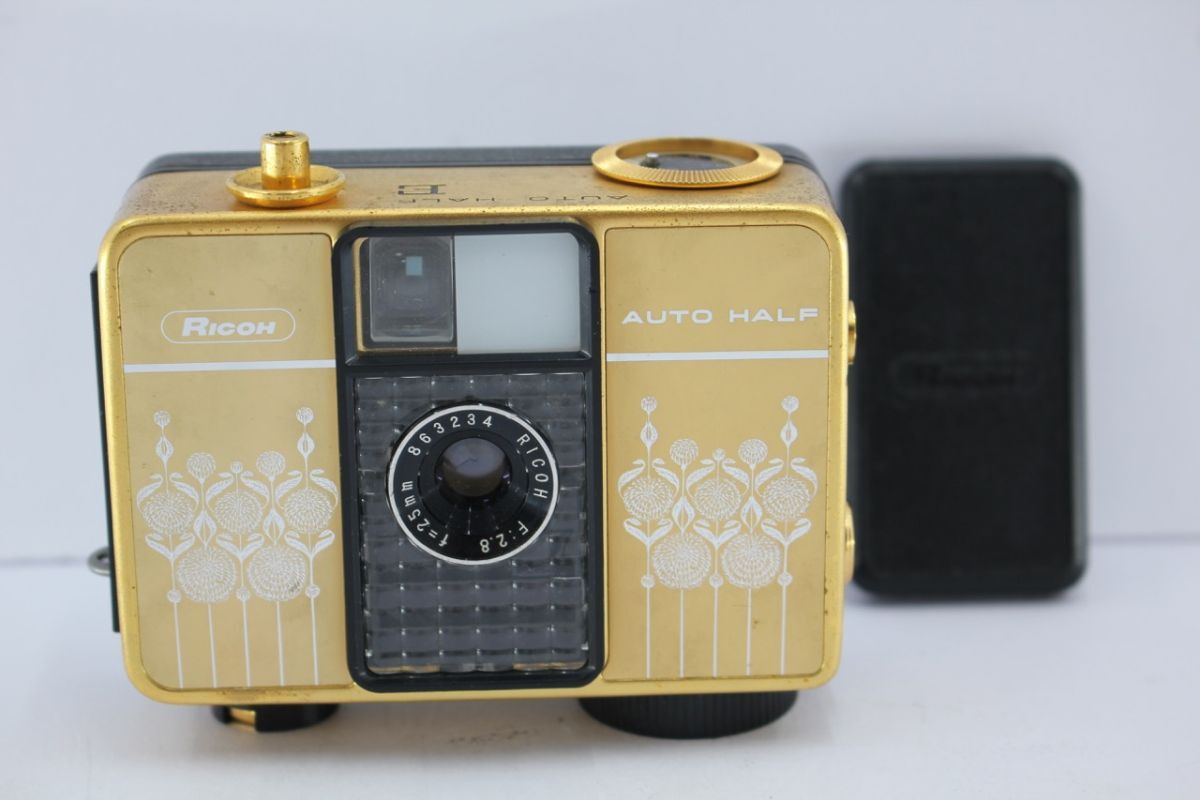 ★特上品★リコー RICOH AUTO HALF E Gold ゴールドカラー 《キャップ 付き》 #A5649拍卖