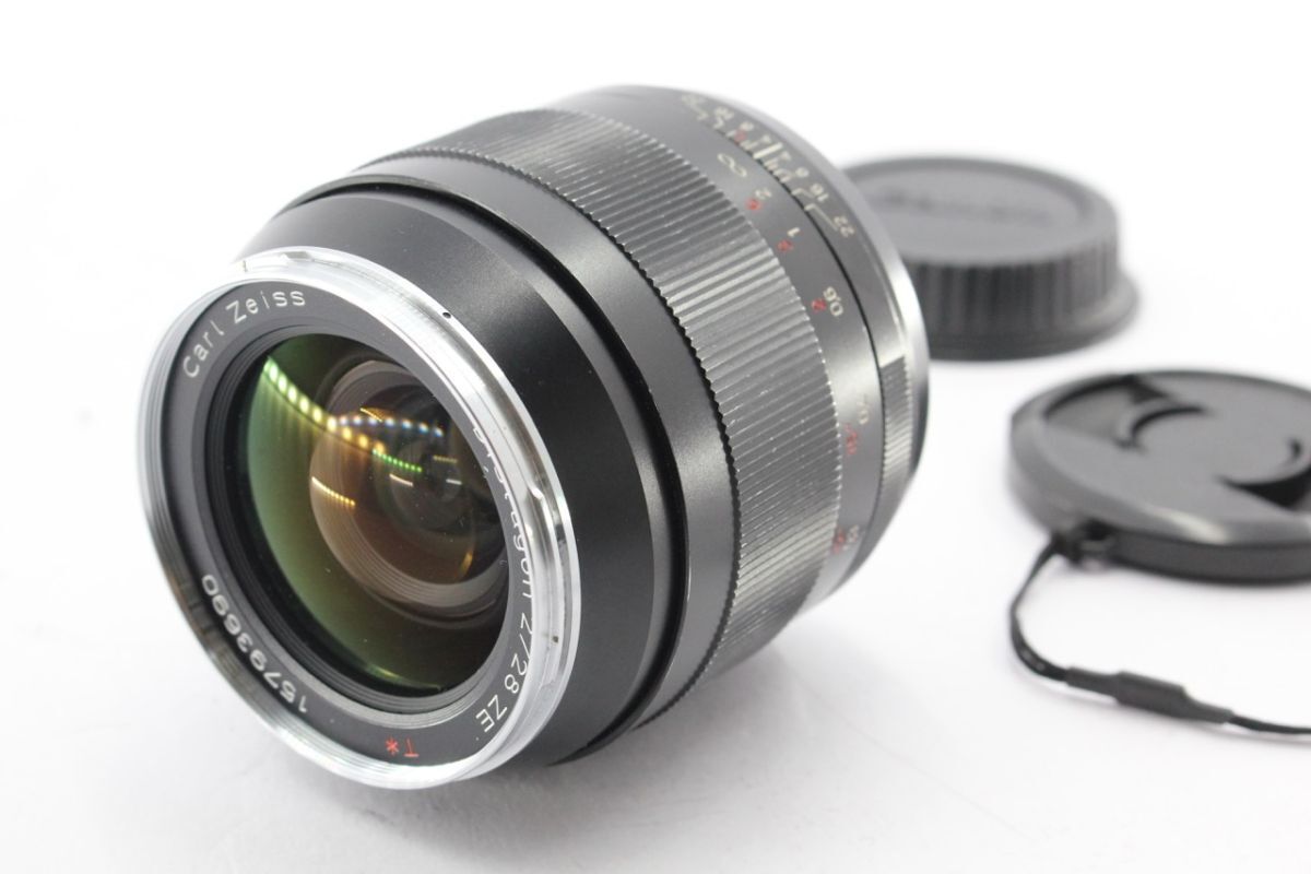 ★特上品★カール・ツァイス CARL ZEISS Distagon 28mm F2 ZE EFマウント 《キャップ 付き》 #A5806拍卖