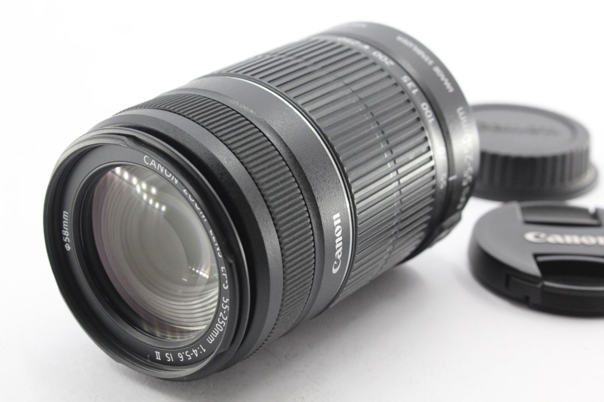 ★美品★キヤノン CANON EF-S 55-250mm F4-5.6 IS Ⅱ 《キャップ 付き》 #A5802拍卖